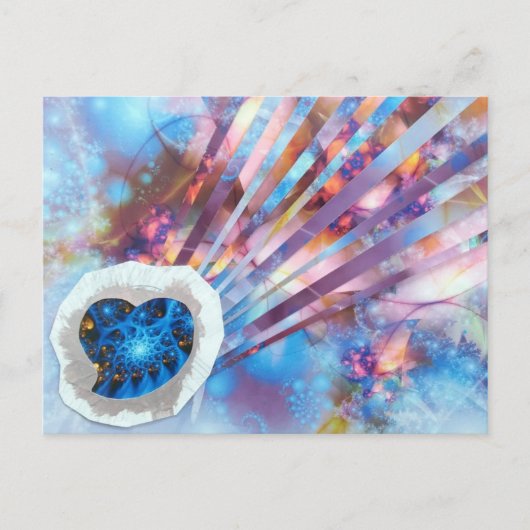 Carte postale collage de l'enfant du vendredi (Devant)