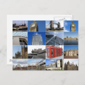 Carte Postale Collage de Londres (Devant / Derrière)