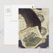 Carte Postale Collage de machine à écrire (Devant / Derrière)