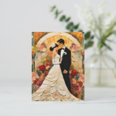 Carte Postale Collage de mariée et de chambre (Debout devant)