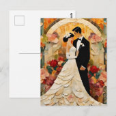 Carte Postale Collage de mariée et de chambre (Devant / Derrière)