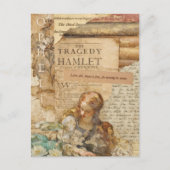 Carte Postale Collage de médias mixtes Ophelia (Devant)