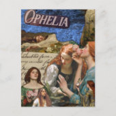 Carte Postale Collage de médias mixtes Ophelia (Devant)