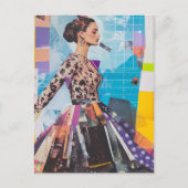 Carte Postale Collage de mode (Devant)