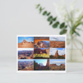 Carte postale collage de monuments de l'Utah (Debout devant)