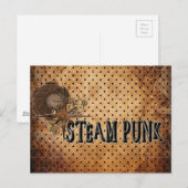 Carte Postale Collage de mot Steampunk (Devant / Derrière)