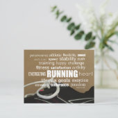 Carte Postale Collage de motivation pour coureurs (Debout devant)