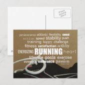 Carte Postale Collage de motivation pour coureurs (Devant / Derrière)