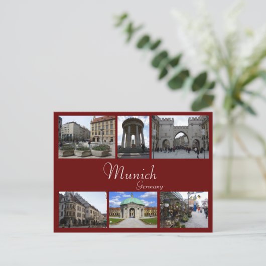 Carte Postale Collage de Munich (Debout devant)