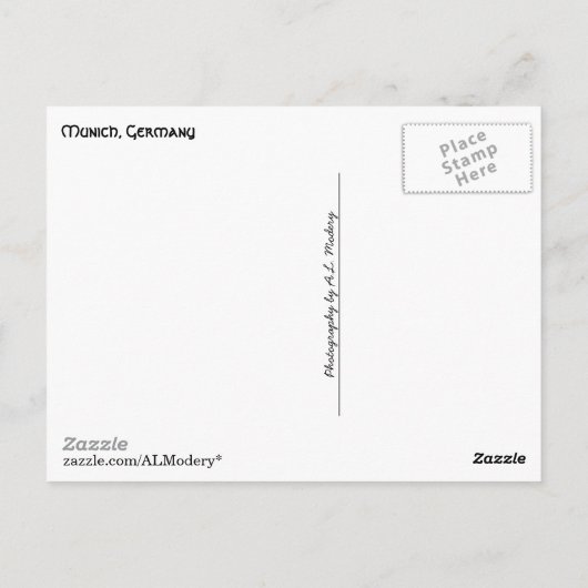 Carte Postale Collage de Munich (Dos)