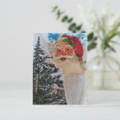 Carte Postale Collage de Père Noël Rétro (Debout devant)