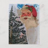 Carte Postale Collage de Père Noël Rétro (Devant)