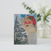 Carte Postale Collage de Père Noël rétro (Debout devant)