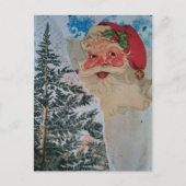 Carte Postale Collage de Père Noël rétro (Devant)