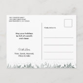 Carte Postale Collage de photos de calligraphie moderne Joyeux N (Dos)