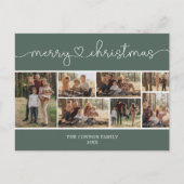 Carte Postale Collage de photos de calligraphie moderne Joyeux N (Devant)