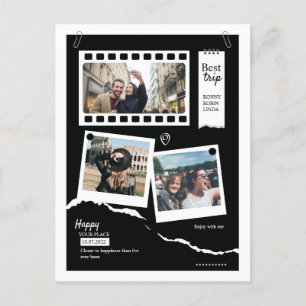 Carte Postale Collage de photos de famille