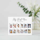 Carte Postale Collage de photos de ma première année (Debout devant)