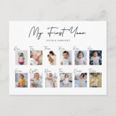 Carte Postale Collage de photos de ma première année (Devant)