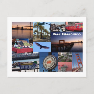 Carte Postale Collage de photos de San Francisco