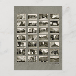 Carte Postale Collage de photos en français