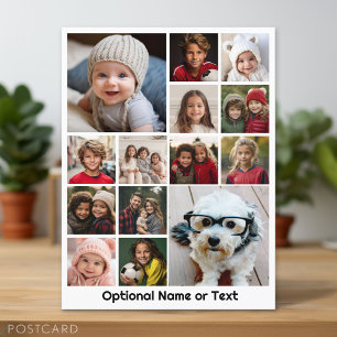 Carte Postale Collage de photos Instagram - Jusqu'à 14 photos en