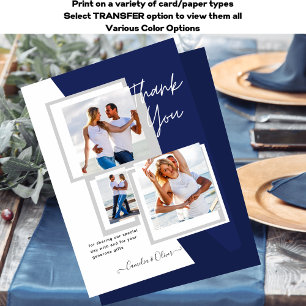 Carte Postale Collage de photos MERCI Mariage / Bébé / Diplômé /