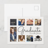 Carte Postale Collage de photos tendance Casquette Faire-part de (Devant / Derrière)