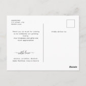 Carte Postale Collage de plusieurs photos Chic Écriture Remercie (Dos)