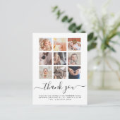 Carte Postale Collage de plusieurs photos Chic Script Remercieme (Debout devant)