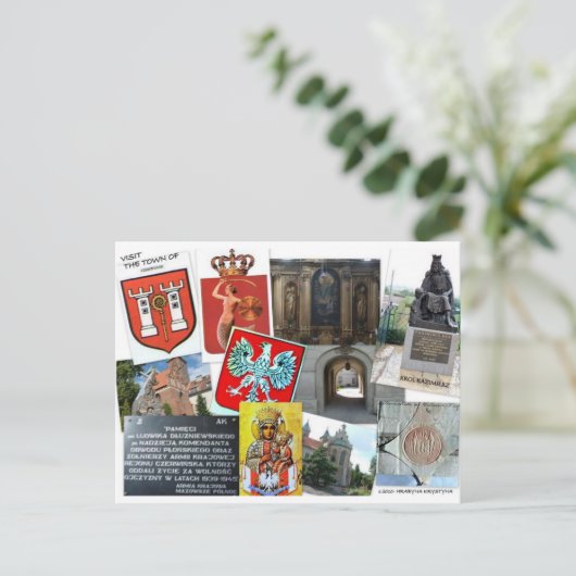 CARTE POSTALE COLLAGE DE POLOGNE (Debout devant)