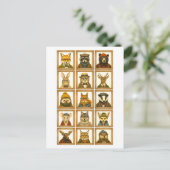 Carte Postale Collage de portraits d'animaux (Debout devant)