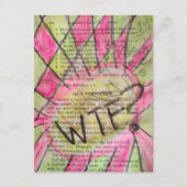 Carte Postale Collage de techniques mixtes de livre pour enfants (Devant)