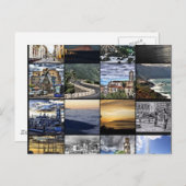 Carte Postale Collage de Tenerife, Îles Canaries (Devant / Derrière)