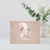 Carte Postale Collage de White Poodle Pastel (Debout devant)