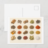 Carte Postale Collage d'épices (Devant / Derrière)