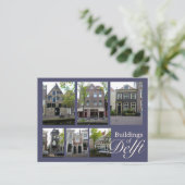 Carte Postale Collage des bâtiments Delft (Debout devant)