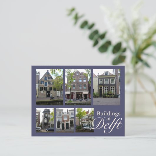 Carte Postale Collage des bâtiments Delft (Debout devant)
