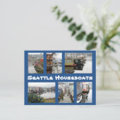 Carte Postale Collage des Houseboats de Seattle (Debout devant)
