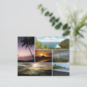 Carte Postale Collage des paysages d'Hawaii (Debout devant)