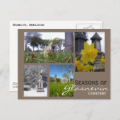 Carte Postale Collage des saisons de Glasnevin (Devant / Derrière)