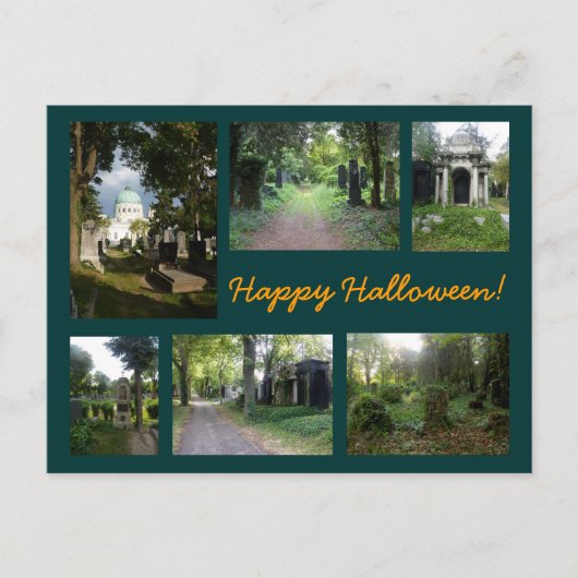 Carte Postale Collage d'Halloween Zentralfriedhof (Devant)