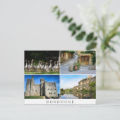 Carte postale collage Dordogne (Debout devant)
