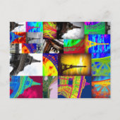 Carte Postale collage eiffel (Devant)