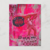 Carte Postale Collage en techniques mixtes Champignon Man (Devant)