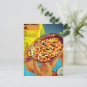 Carte Postale Collage en techniques mixtes de bagues de lentille (Debout devant)