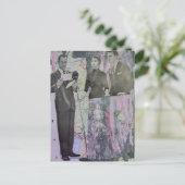 Carte Postale Collage en techniques mixtes d'un couple dans une (Debout devant)