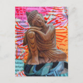 Carte Postale Collage en techniques mixtes sur la paix (Devant)