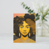 Carte Postale Collage féminin afro-américain (Debout devant)