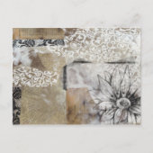 Carte Postale Collage Fleur II (Devant)